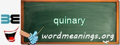 WordMeaning blackboard for quinary